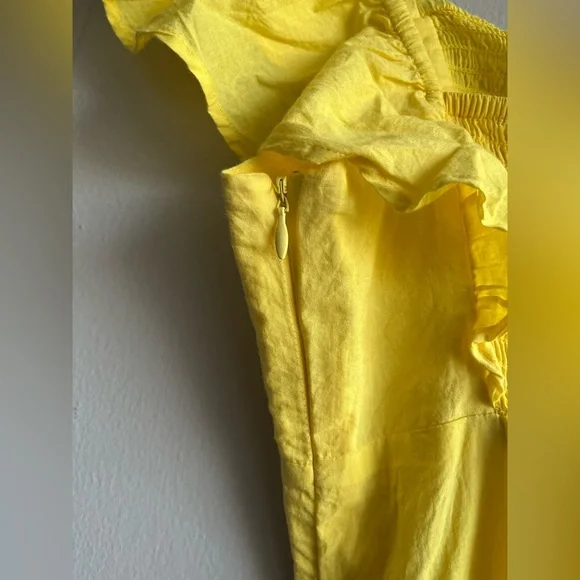 FARM Rio Yellow Midi Dress - Picture 6 of 13